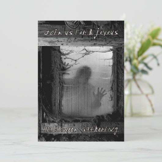 joyloween bijeenkomst kaart (Staand voorkant)