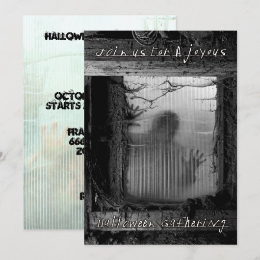 joyloween bijeenkomst kaart (Voorkant / Achterkant)