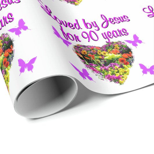 JOYOUS 90 JAAR OUD CADEAUPAPIER (Rol Hoek)