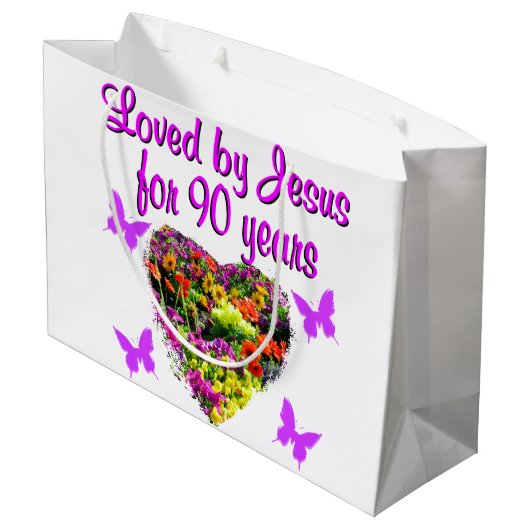 JOYOUS 90 JAAR OUD GROOT CADEAUZAKJE (Achterkant Gekanteld)