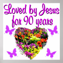 JOYOUS 90 JAAR OUD POSTER