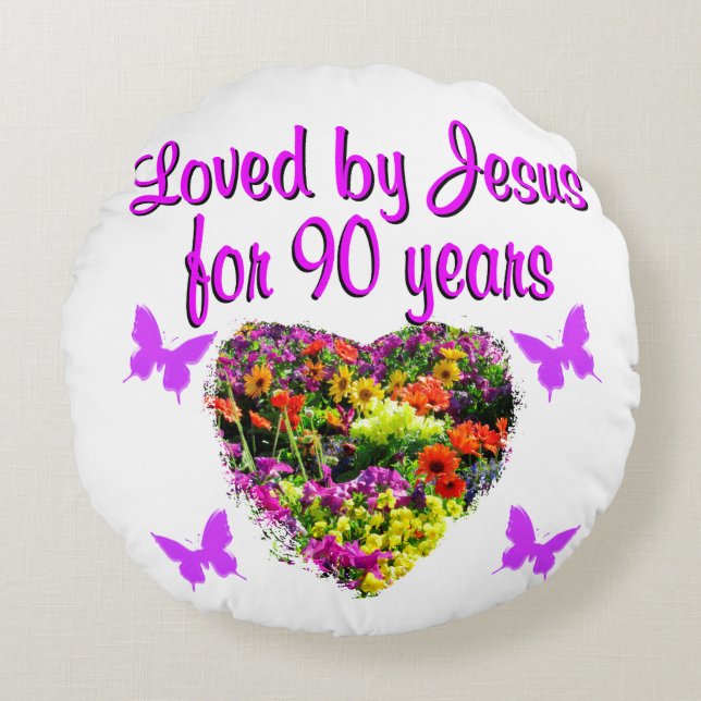 JOYOUS 90 JAAR OUD ROND KUSSEN (Voorkant)