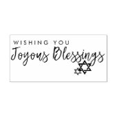 Joyous Blessings Hanukkah Star van David Rubberstempel (Afrduk)