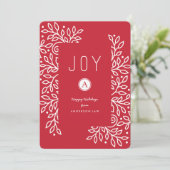 Joyous Branches Corporate Holiday Kaart (Staand voorkant)