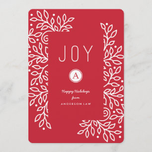 Joyous Branches Corporate Holiday Kaart