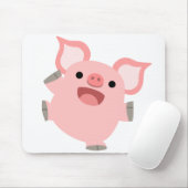 Joyous Cartoon Pig Mousepad Muismat (Met muis)