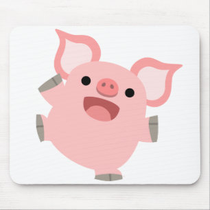 Joyous Cartoon Pig Mousepad Muismat