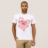 Joyous Cartoon Pig T-Shirt (Voorkant volledig)