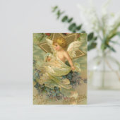 Joyous Christmas Angel Feestdagenkaart (Staand voorkant)