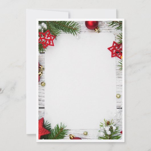 Joyous Christmas Minimalist Kaart (Achterkant)