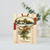 Joyous Christmastide Briefkaart (Staand voorkant)