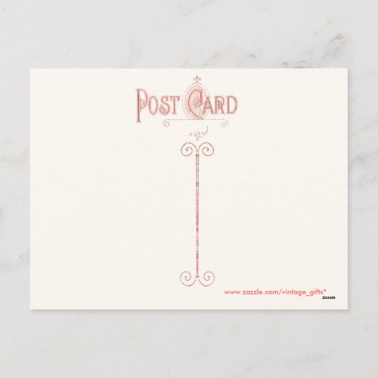 Joyous Christmastide Briefkaart (Achterkant)