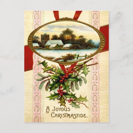 Joyous Christmastide Briefkaart (Voorkant)