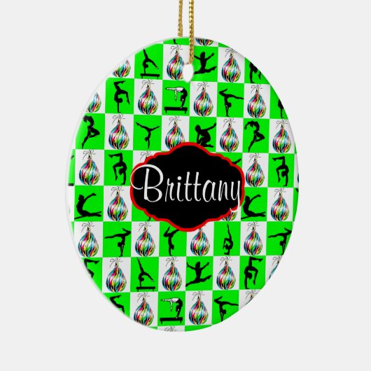 JOYOUS CUSTOM GYMNASTIEK KERST ORnament (Rechts)