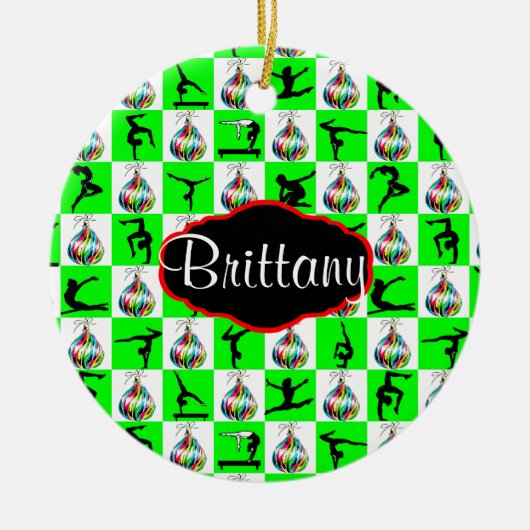 JOYOUS CUSTOM GYMNASTIEK KERST ORnament (Voorkant)