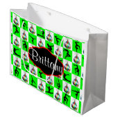 JOYOUS CUSTOM GYMNASTIEK KERSTCADEAU TAS LARGE CADEAUTASJE (Voorkant Gekanteld)