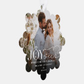 Joyous Diamond Ring Monogram Classic Wedding Ornament Kaart (Rechts)