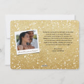 Joyous Diamond Ring Monogram Foto Opslaan De Datum Feestdagenkaart (Achterkant)