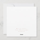 Joyous Easter Bunny Elegant Roos Gold Pasen Feestdagenkaart (Achterkant)