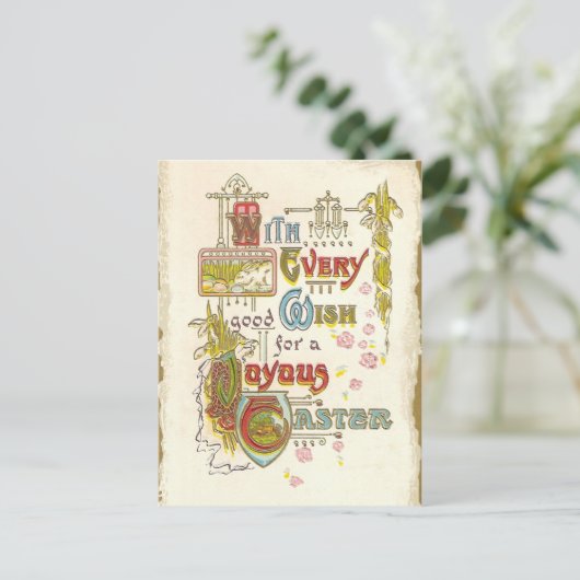 Joyous Easter Feestdagenkaart (Staand voorkant)