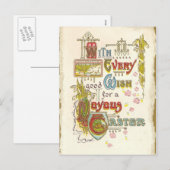 Joyous Easter Feestdagenkaart (Voorkant / Achterkant)