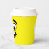 Joyous Emoji Face Personal Paper Cups Papieren Bekers (Links)