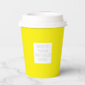 Joyous Emoji Face Personal Paper Cups Papieren Bekers (Achterkant)