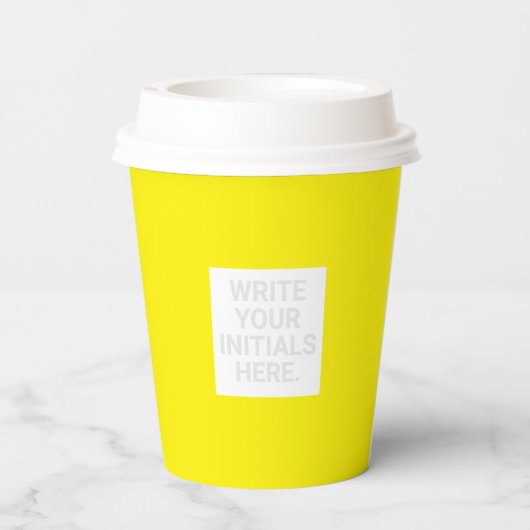 Joyous Emoji Face Personal Paper Cups Papieren Bekers (Achterkant)