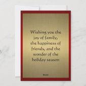 Joyous Feestdagen Feestdagenkaart (Achterkant)