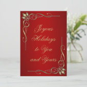 Joyous Feestdagen Feestdagenkaart (Staand voorkant)