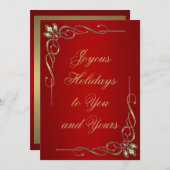 Joyous Feestdagen Feestdagenkaart (Voorkant / Achterkant)