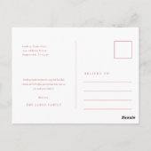 Joyous Feestdagen Rood Elegant Kerst Familie Foto Briefkaart (Achterkant)