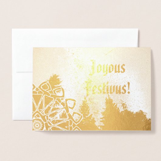 Joyous Festivus Quest on Real Folie Kaarten (Voorkant met envelop)