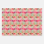Joyous Flamingo Wrapping Paper Sheet Reeks 3 (Voorkant 2)