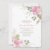 Joyous Floral Religious Invitation Kaart (Voorkant)