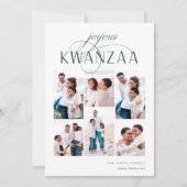 Joyous Flourish | 6 Foto Collage Kwanzaa Feestdagenkaart (Voorkant)