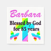 JOYOUS GEPERSONALISEERDE 85E VERJAARDAG SERVETTEN (Voorkant)