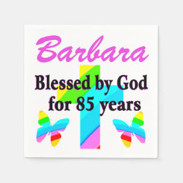 JOYOUS GEPERSONALISEERDE 85E VERJAARDAG SERVETTEN