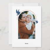 Joyous Hanukkah Festive Menorah Candle Foto Feestdagenkaart (Achterkant)