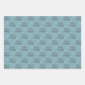 Joyous Hanukkah Snowflake Inpakpapier Vel (Voorkant 2)