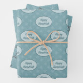 Joyous Hanukkah Snowflake Inpakpapier Vel (In situ)