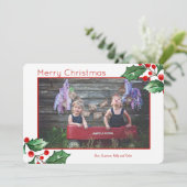 Joyous Holiday-fotokaart Feestdagenkaart (Staand voorkant)