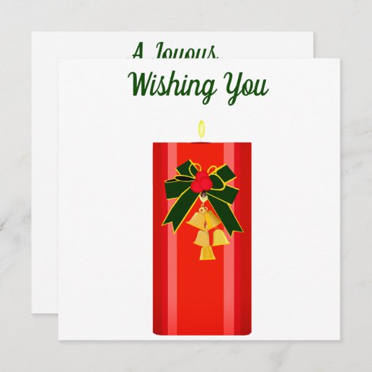 Joyous Holiday Seizoen Kaart (Voorkant / Achterkant)