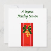 Joyous Holiday Seizoen Kaart (Achterkant)