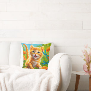 Joyous Kitten Kussen