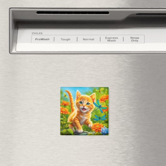 Joyous Kitten Magneet (Insitu (Vaatwasser))