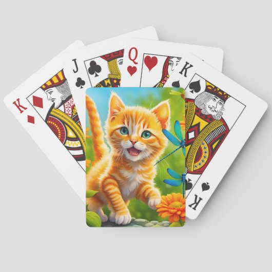 Joyous Kitten Pokerkaarten (Achterkant)