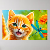 Joyous Kitten Poster (Voorkant)