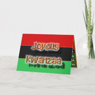 Joyous Kwanza Feestdagen Kaart