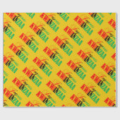 Joyous Kwanzaa Colors Typography Pattern Cadeaupapier (Vlak)